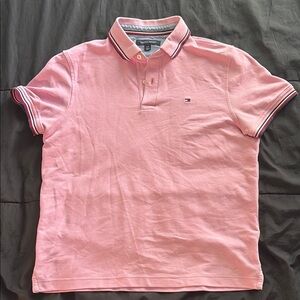 Tommy Hilfiger Men's Pink Polo Shirt